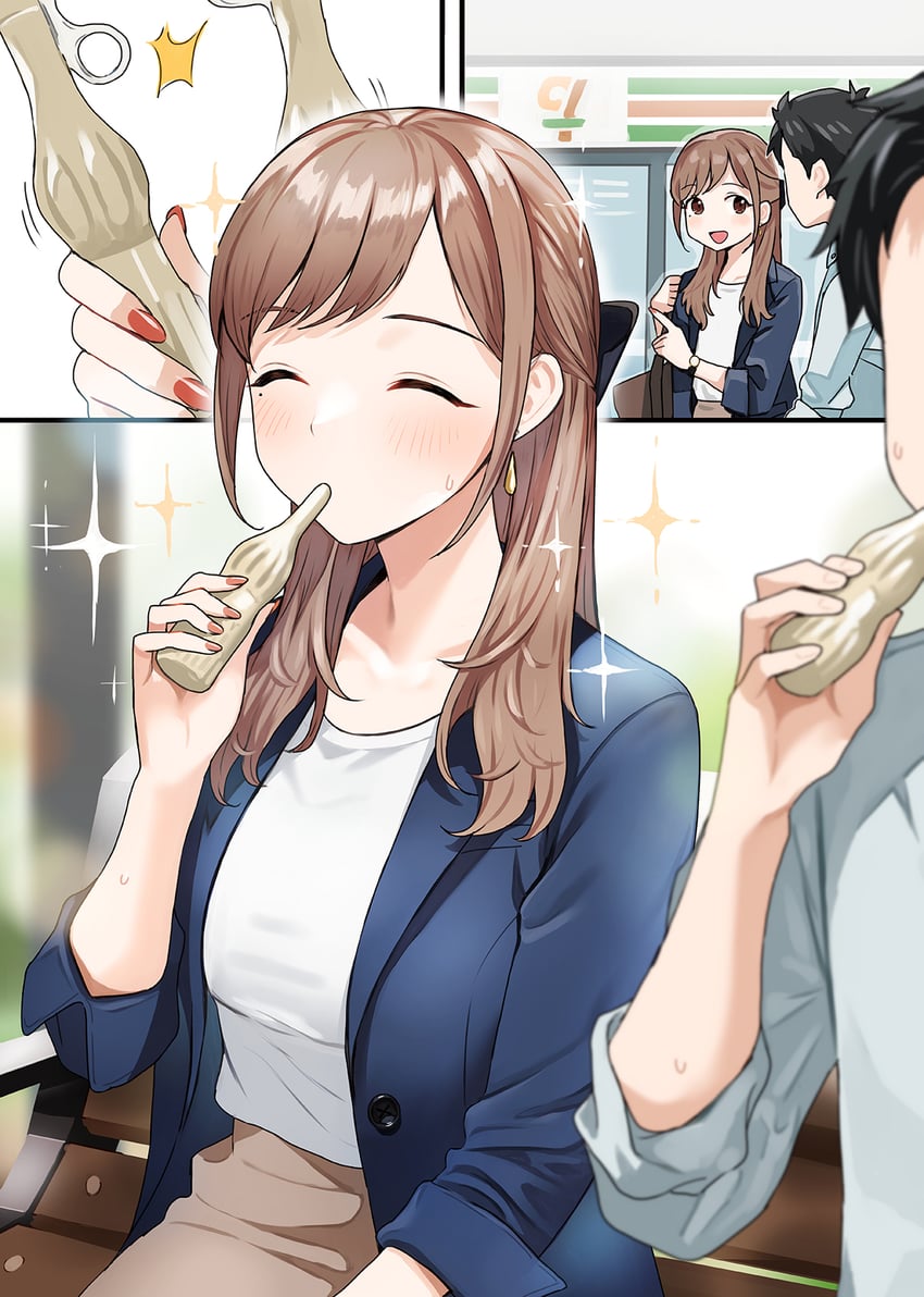 akaori umeka (kaisha no senpai akaori-san) drawn by doushimasho