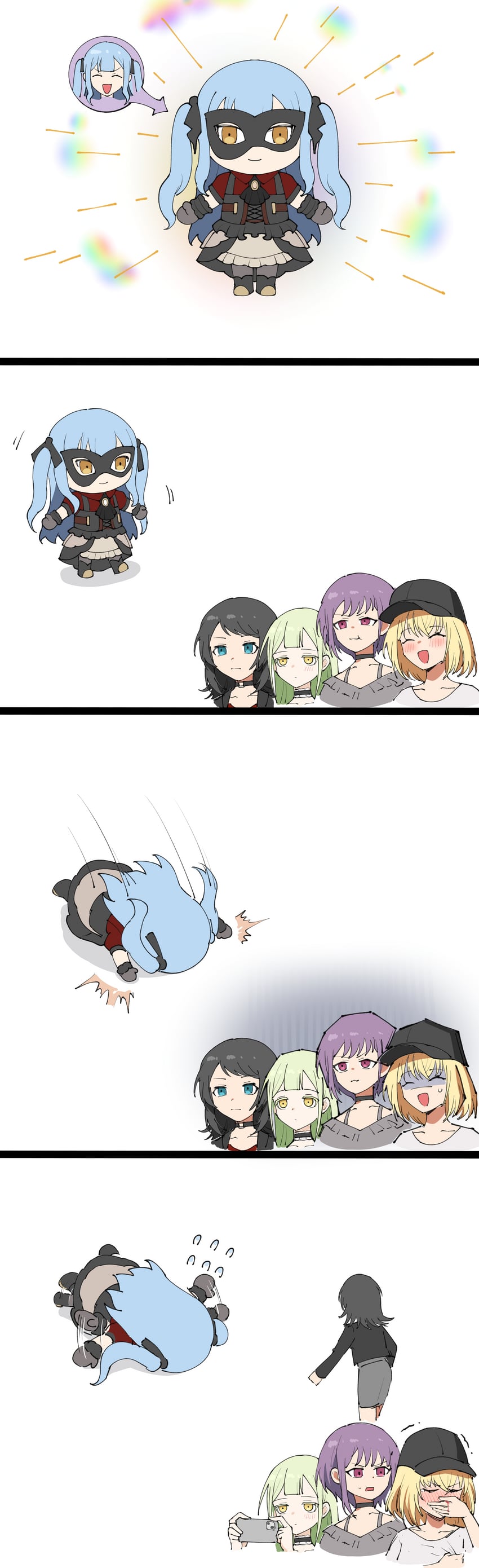 togawa sakiko, wakaba mutsumi, yahata umiri, misumi uika, oblivionis, and 1 more (bang dream! and 1 more) drawn by yzj21333