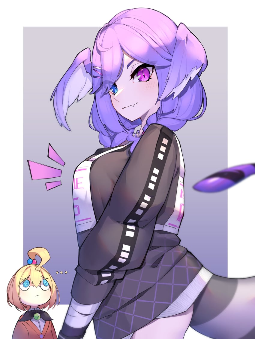 selen tatsuki and millie parfait (nijisanji and 1 more) drawn by goat_king