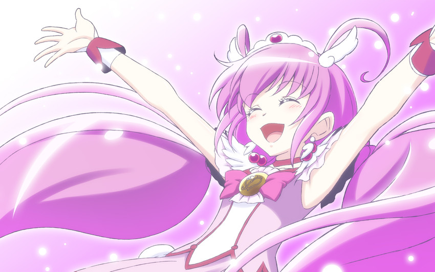 hoshizora miyuki and cure happy (precure and 1 more) drawn by h-new
