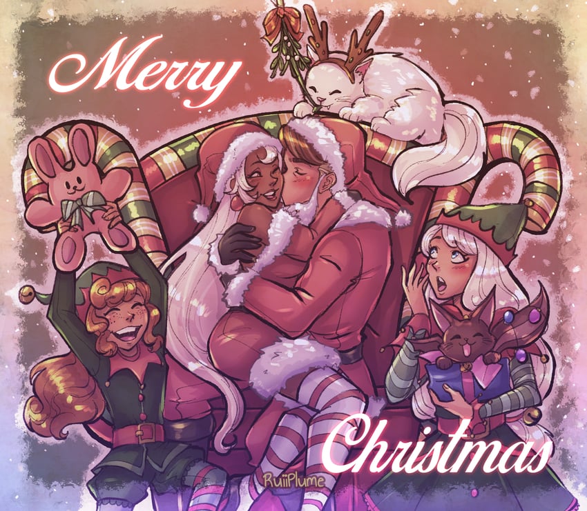 cream puff cookie, latte cookie, almond cookie, and walnut cookie (cookie run and 2 more) drawn by user_jchw4484