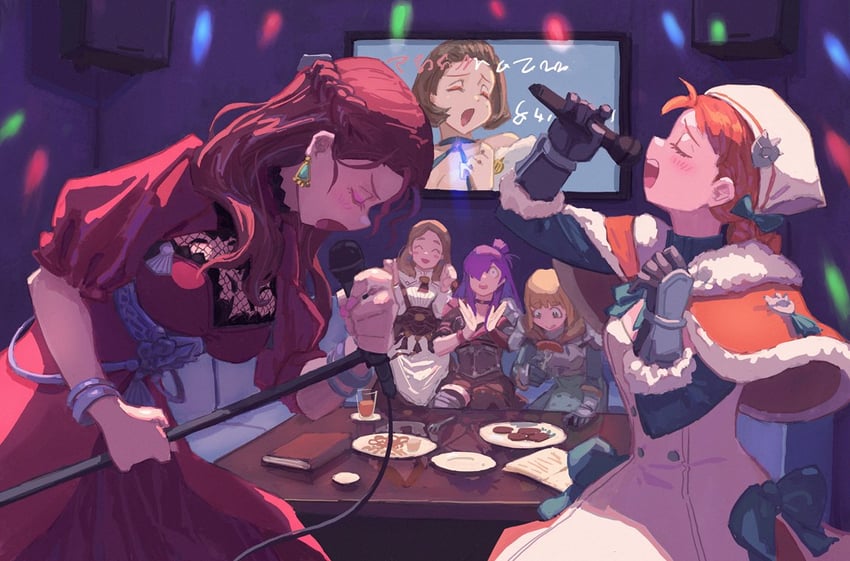 dorothea arnault, ingrid brandl galatea, mercedes von martritz, annette fantine dominic, female shez, and 1 more (fire emblem and 2 more) drawn by green_little
