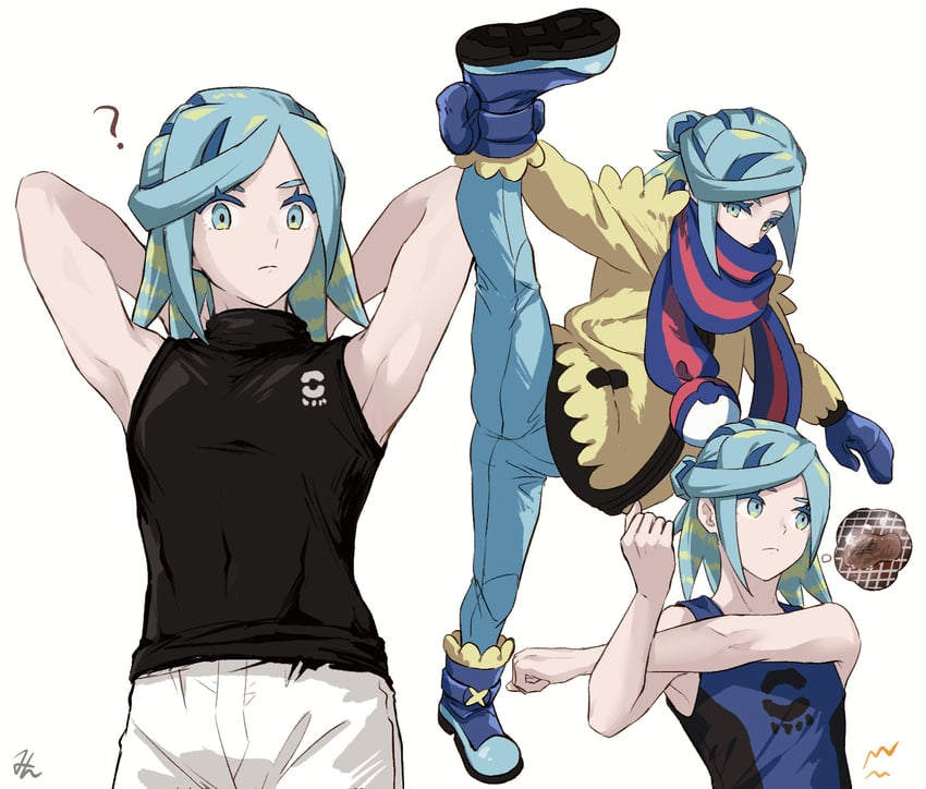grusha (pokemon and 1 more) drawn by min_(myna8247)