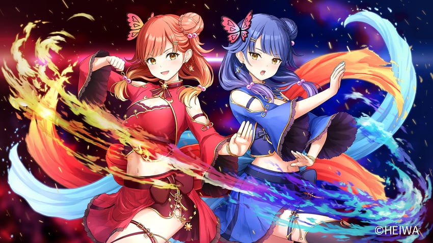 kirishima luna and kirishima haru (haruluna) drawn by tokeshi
