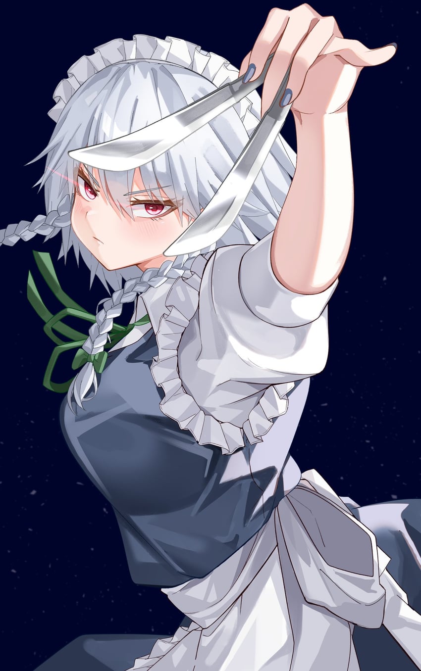 izayoi sakuya (touhou) drawn by mahoro_(minase_mahoro)