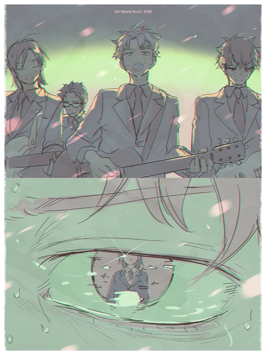 hatono chihiro, mizuo haruichi, takami kouki, taguchi ryuuya, and tohno gen (futsuu no keion-bu) drawn by mumumi