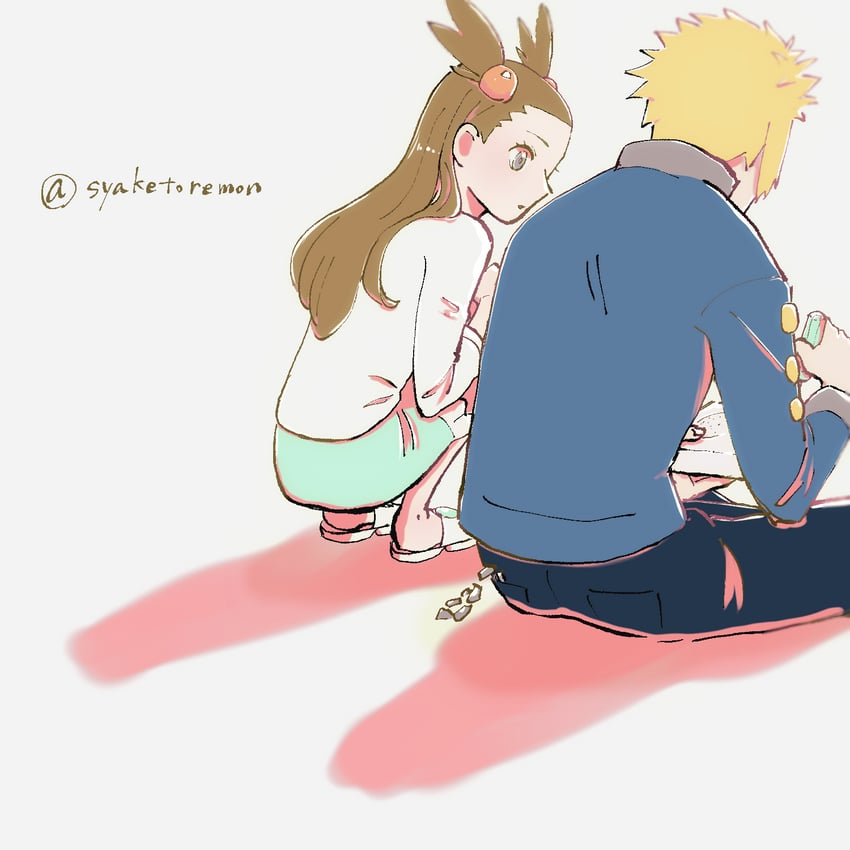 jasmine and volkner (pokemon and 2 more) drawn by kirinogi_(syaketoremon)