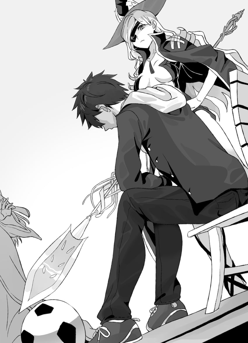 kamijou touma, index, and othinus (toaru majutsu no index and 1 more) drawn by katze_(spongebob792)