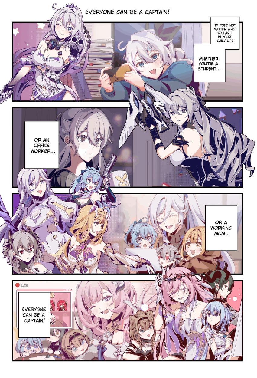 kiana kaslana, bronya zaychik, elysia, yae sakura, griseo, and 7 more (honkai and 1 more) drawn by seha