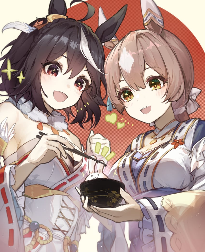 satono diamond and kitasan black (umamusume) drawn by shino_sto