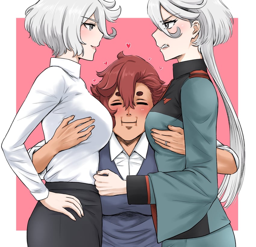 suletta mercury and miorine rembran (gundam and 1 more) drawn by serika01