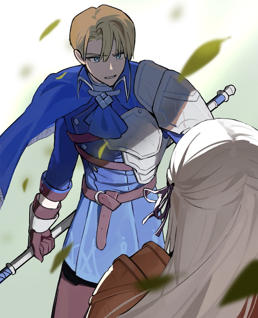 edelgard von hresvelg and dimitri alexandre blaiddyd (fire emblem and 1 more) drawn by ikaikakka