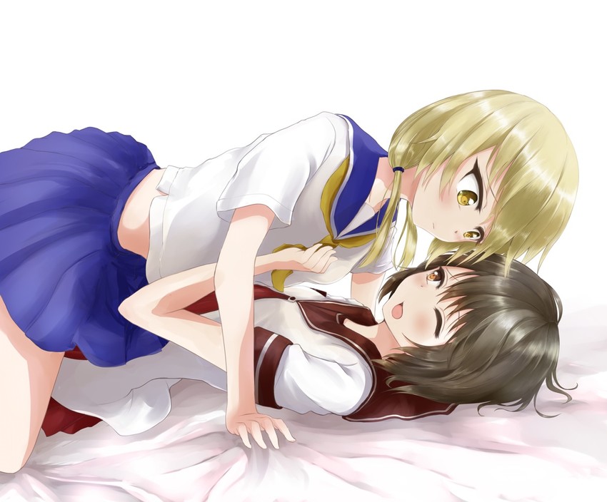 funami yui, ichii yui, and tsuda minami (yuruyuri and 1 more) drawn by tako_yukisuke