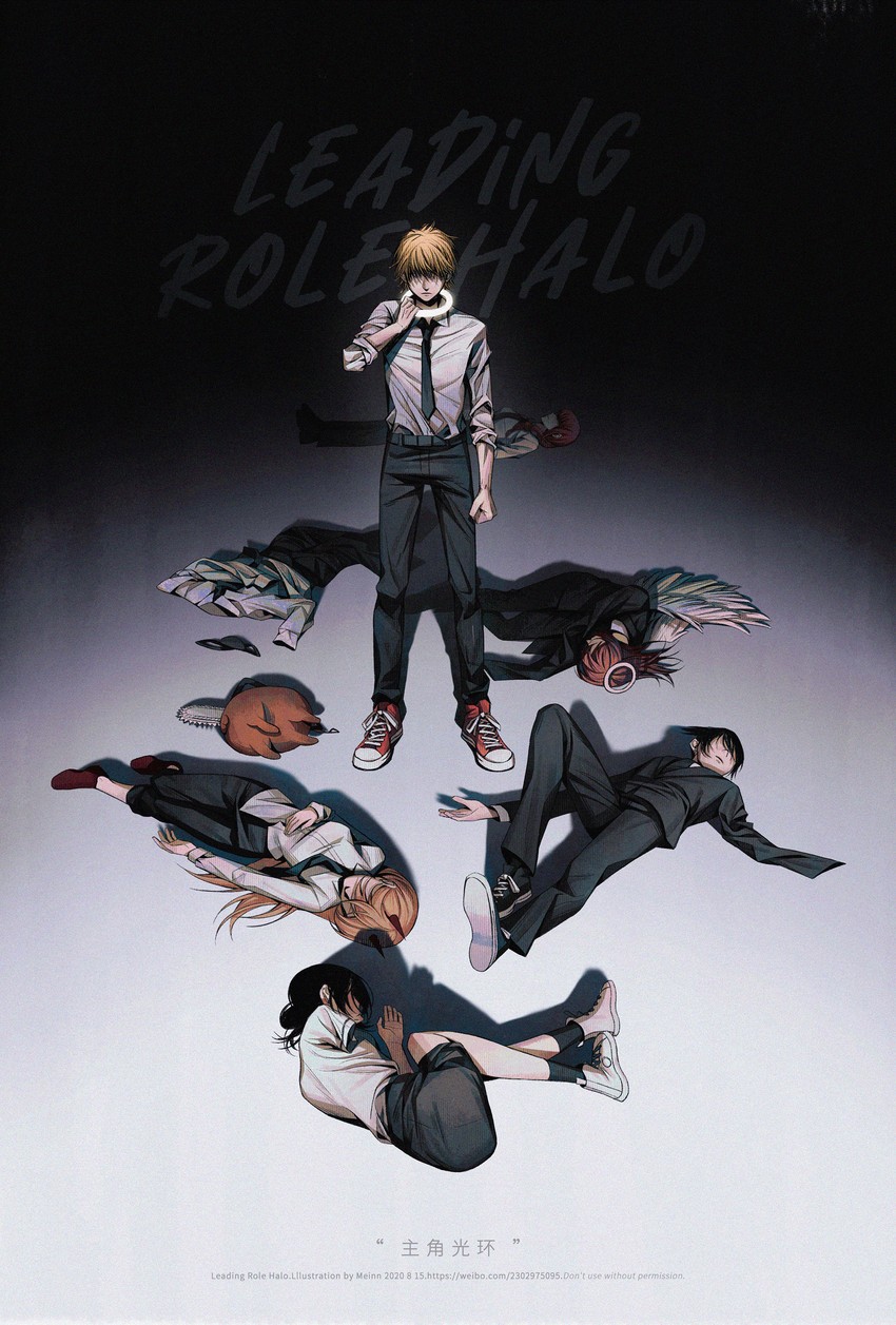 makima, power, denji, reze, hayakawa aki, and 3 more (chainsaw man) drawn by mrmeinn