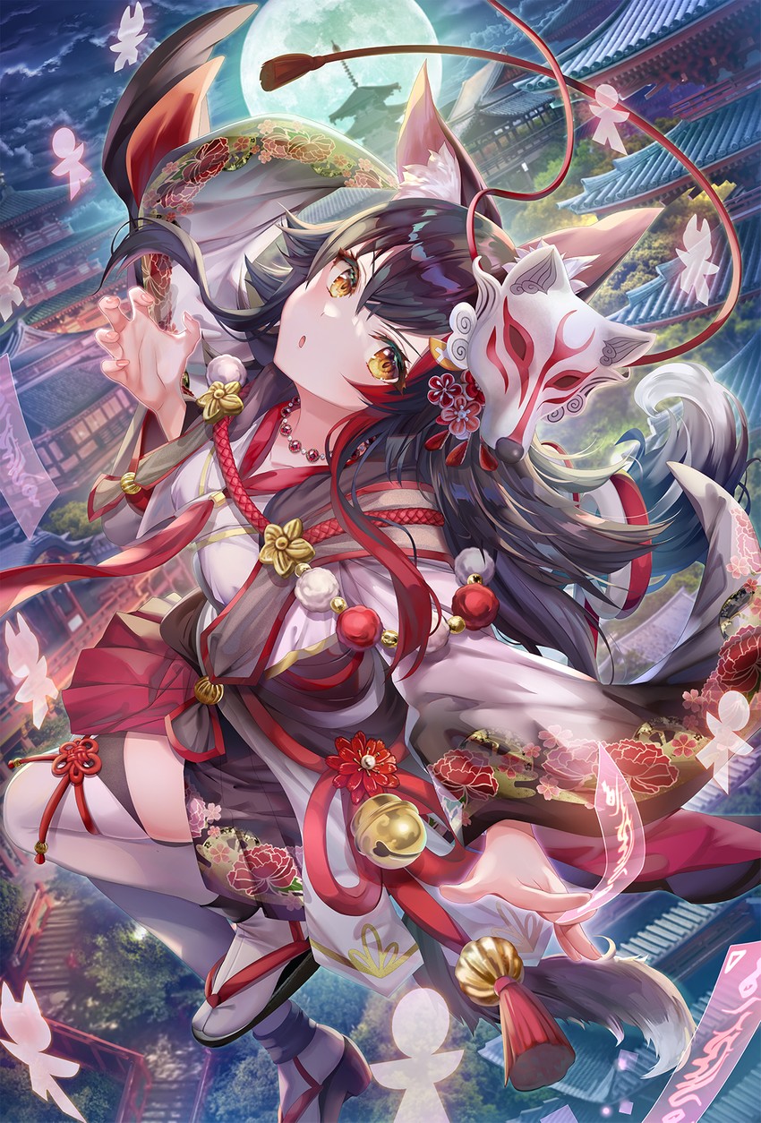 ookami mio and amaterasu (hololive and 1 more) drawn by torino_aqua