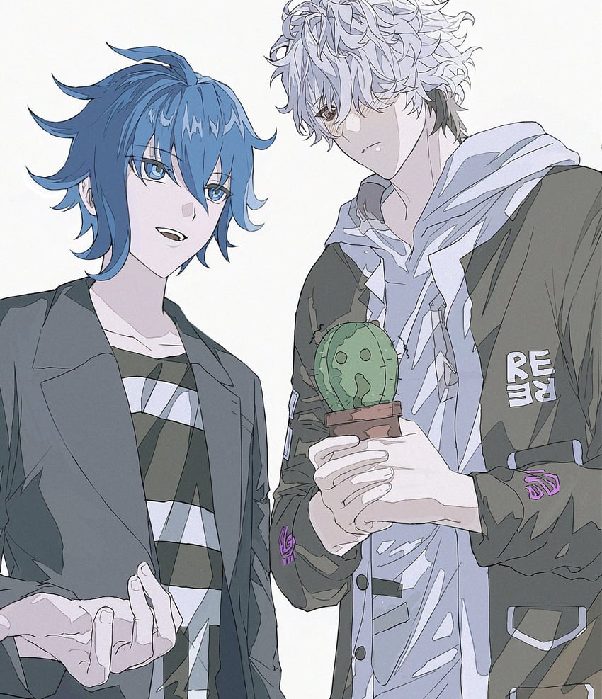 otori ojirou, aoyama kazuki, and q (tribe nine) drawn by lx9d2x