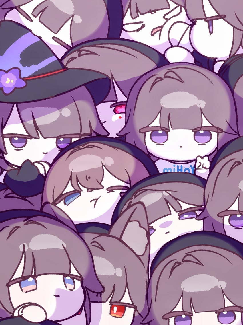 hoshimi miyabi, sparkle, herta, and the herta (honkai and 3 more) drawn by mikurumikurumi