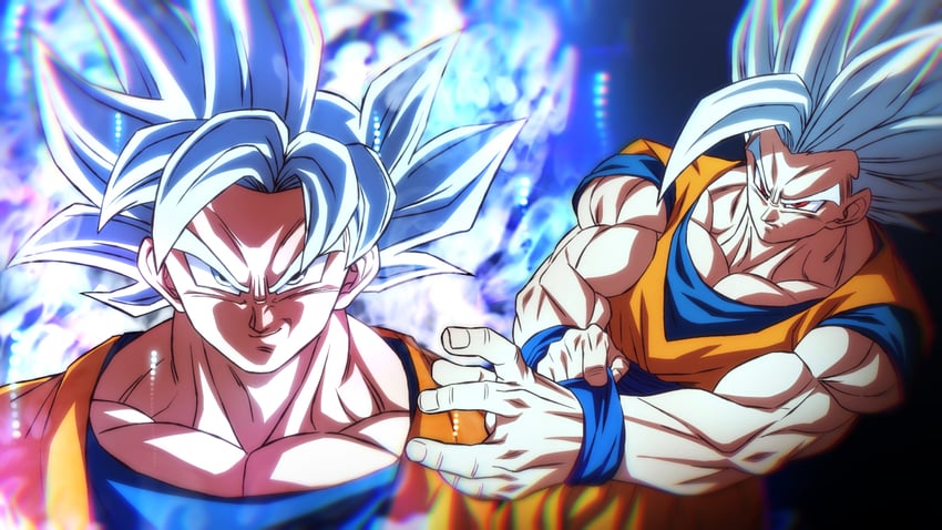 son goku, son gohan, and gohan beast (dragon ball and 1 more) drawn by rom_(20)