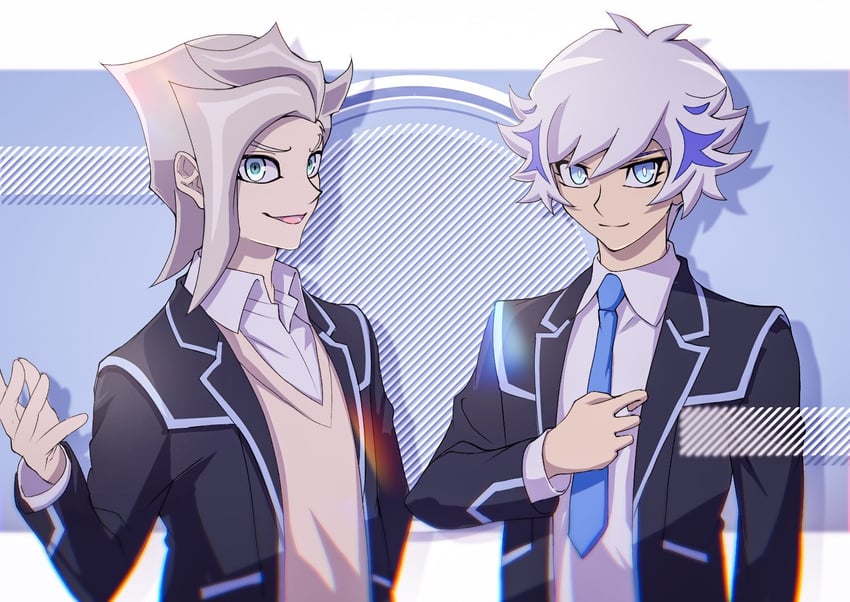 kogami ryoken and spectre (yu-gi-oh! and 1 more) drawn by atltax_00