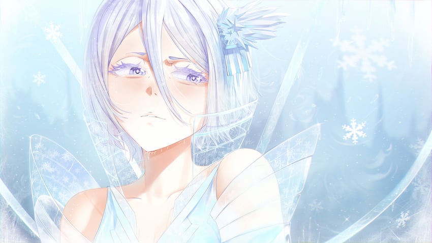 kuchiki rukia (bleach and 1 more) drawn by waligner