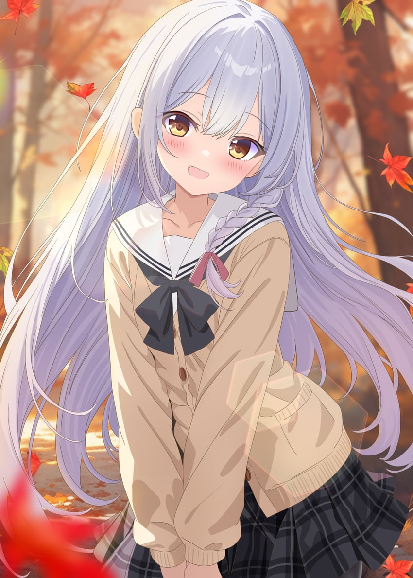 silver-haired girl (original) drawn by aruka_(alka_p1)