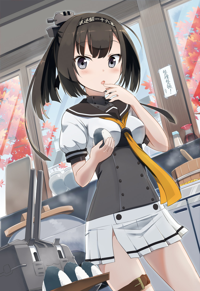 akizuki and chou-10cm-hou-chan (kantai collection) drawn by gotyou