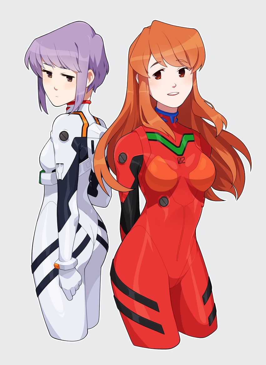 souryuu asuka langley, ayanami rei, nagato yuki, and asahina mikuru (neon genesis evangelion and 1 more) drawn by alexia_khodanian