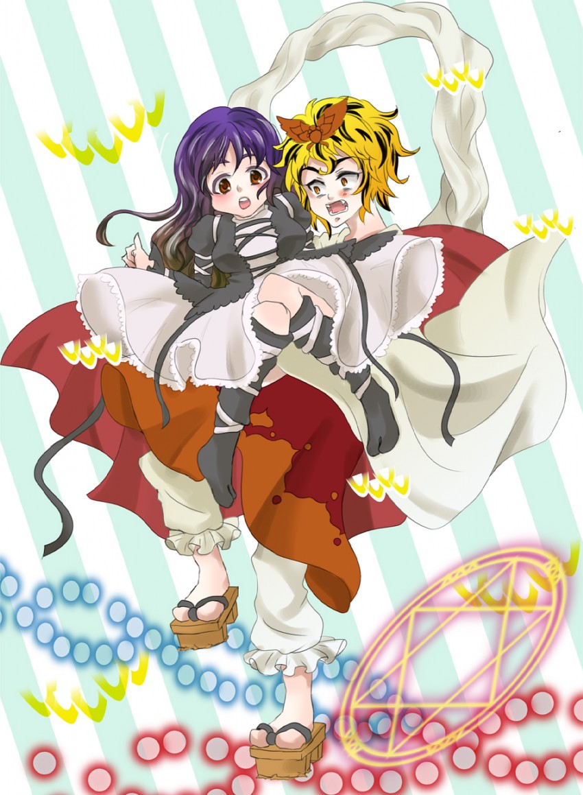 hijiri byakuren and toramaru shou (touhou) drawn by tyabatake1990