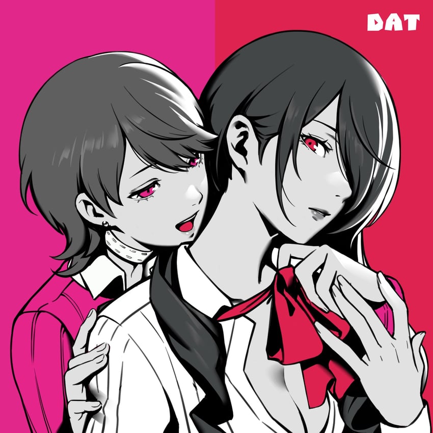 takeba yukari and kirijou mitsuru (persona and 1 more) drawn by da-cart