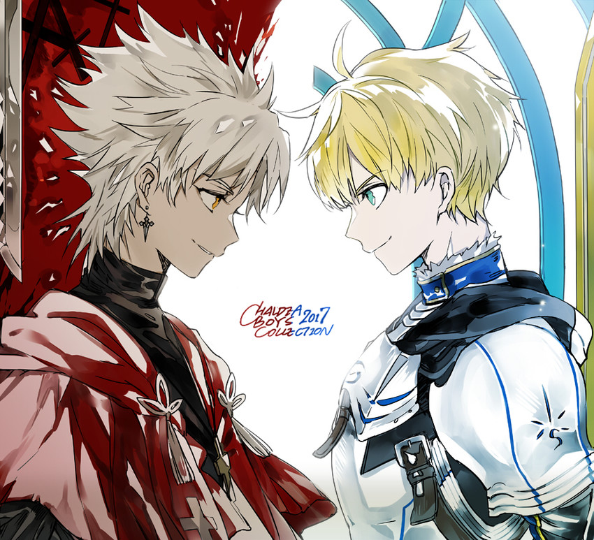 arthur pendragon and amakusa shirou (fate and 3 more) drawn by suou_(sdurorhr)