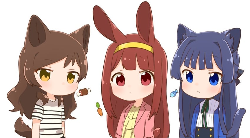 kitazawa shiho, mogami shizuka, and tanaka kotoha (idolmaster and 2 more) drawn by hutaba