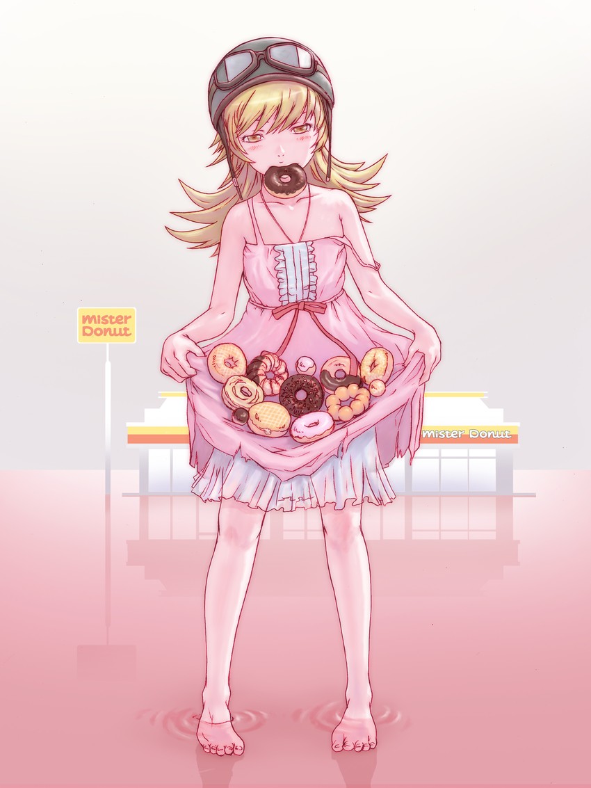 oshino shinobu (monogatari and 2 more) drawn by yoshikawa_kazunori