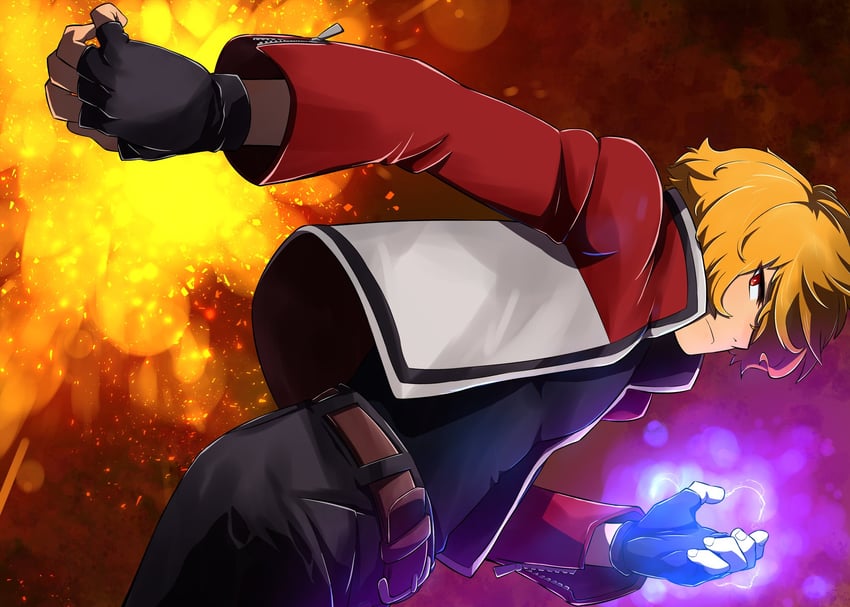 rock howard (fatal fury and 1 more) drawn by ko_akuman