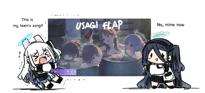 aris, miyu, miyako, saki, and moe (blue archive) drawn by sesield