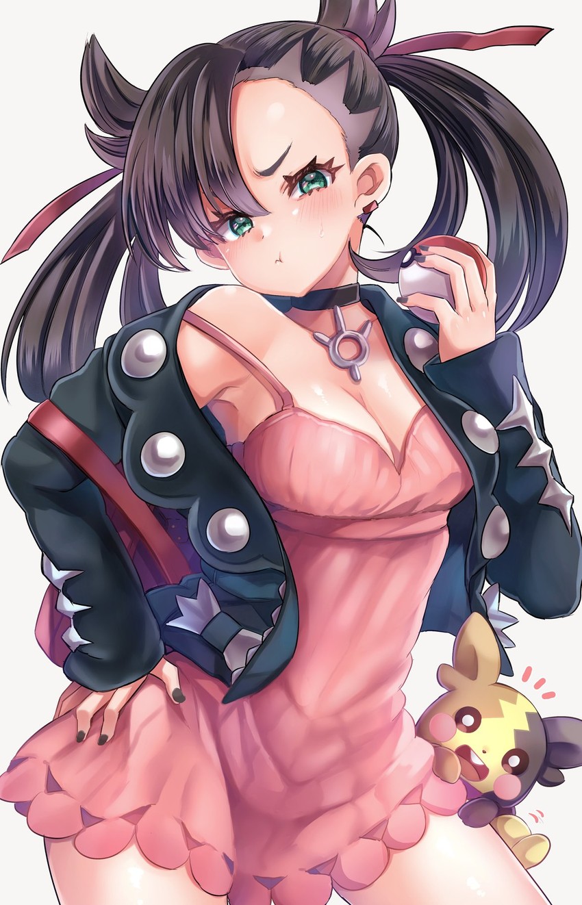 marnie and morpeko (pokemon and 1 more) drawn by kamiya_zuzu