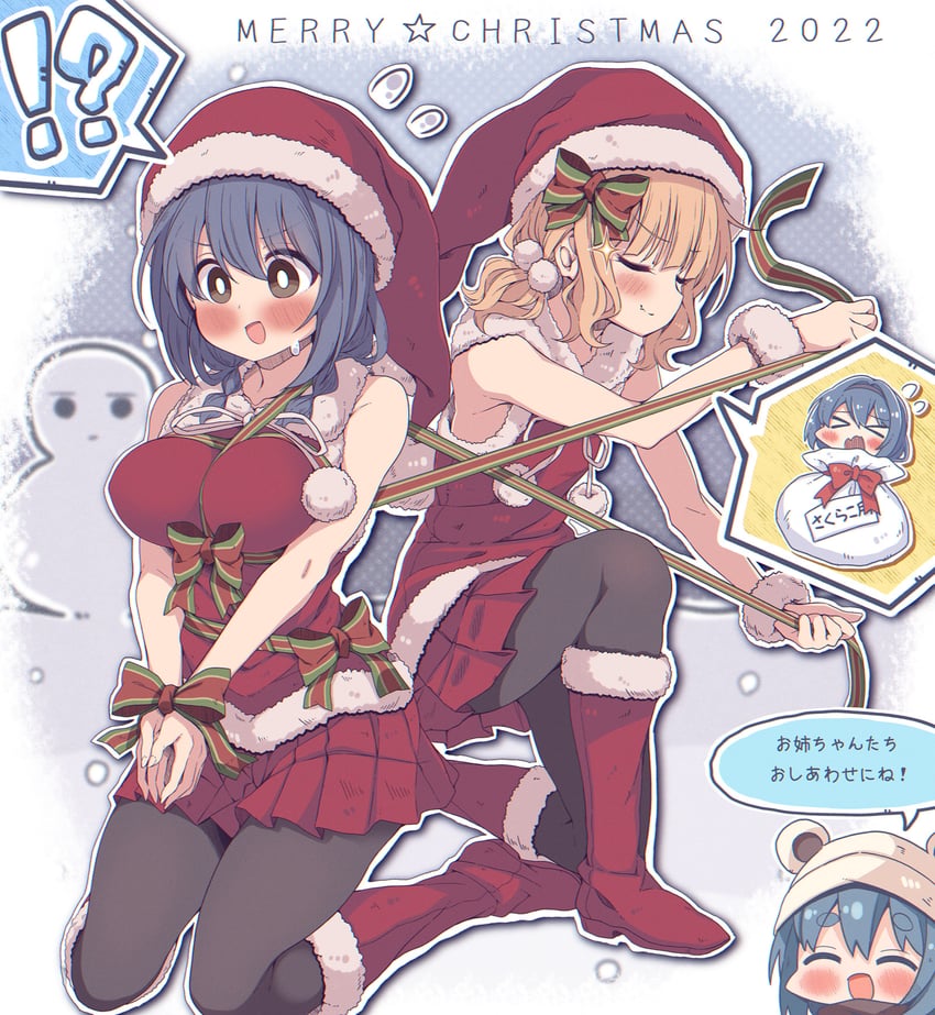 oomuro sakurako, furutani himawari, and furutani kaede (yuruyuri) drawn by takahero