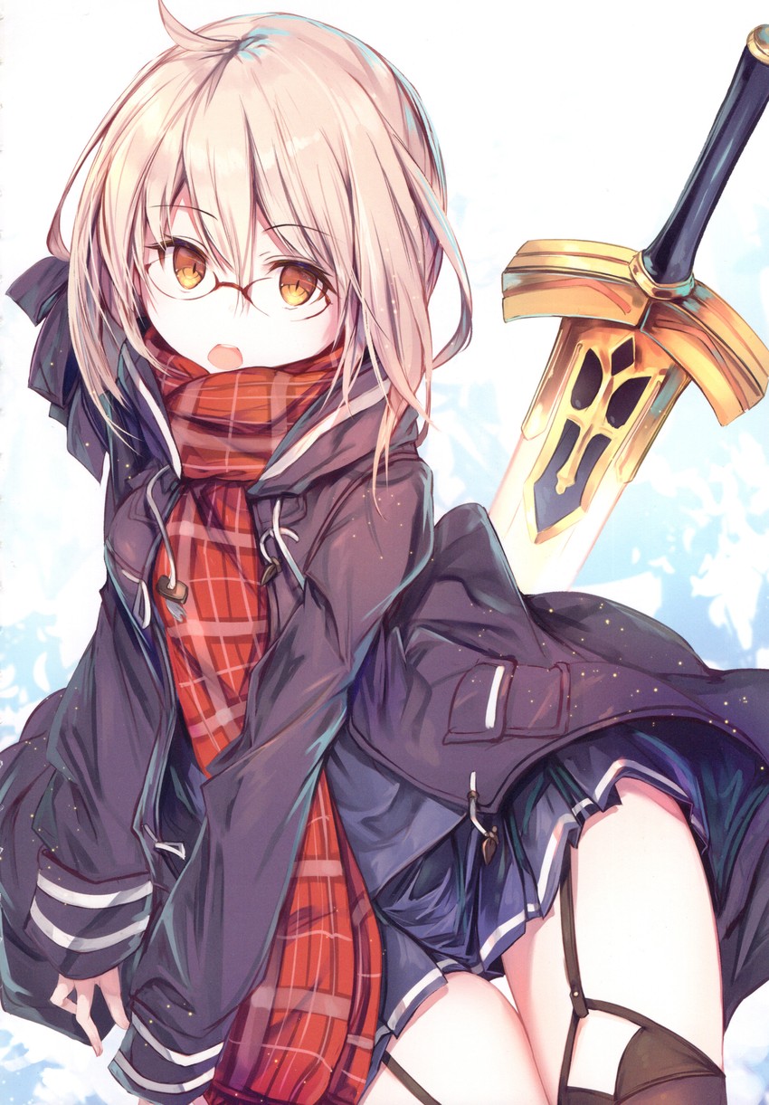 artoria pendragon and mysterious heroine x alter (fate and 1 more) drawn by fal_maro