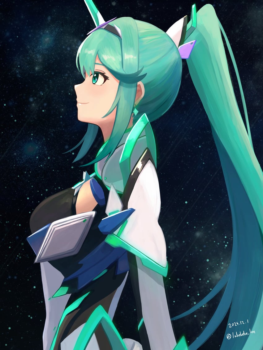 pneuma (xenoblade chronicles and 1 more) drawn by labebebe_lee