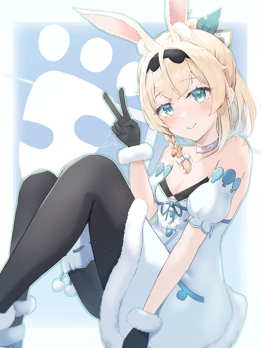 usada pekora and kazama iroha (hololive) drawn by yasei_no_nora