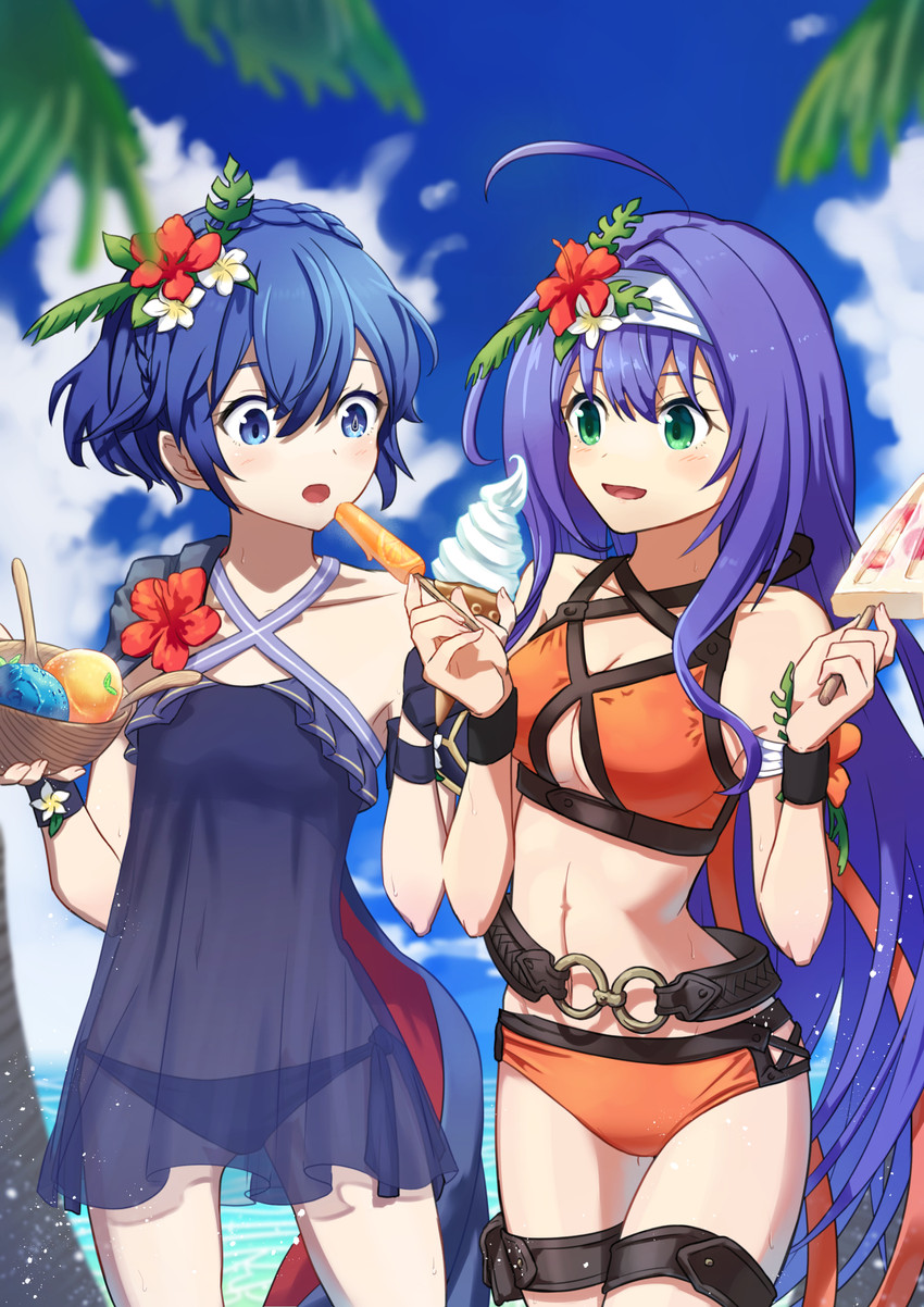 lucina, mia, and marth (fire emblem and 3 more) drawn by sumire_l.a.