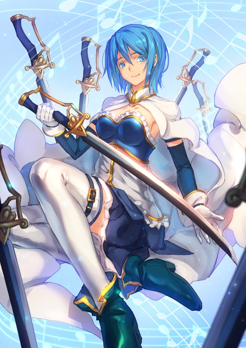 miki sayaka (mahou shoujo madoka magica) drawn by ryuuzaki_ichi