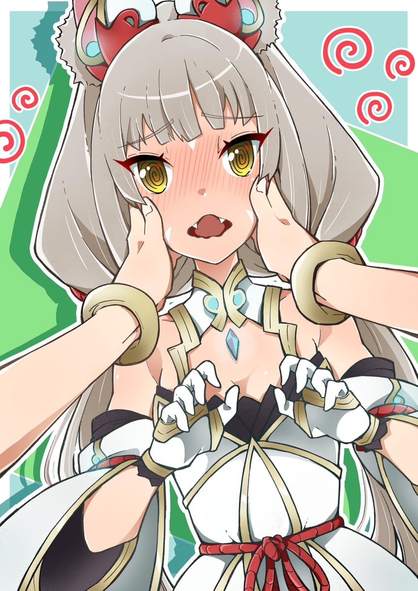 nia (xenoblade chronicles and 1 more) drawn by highena