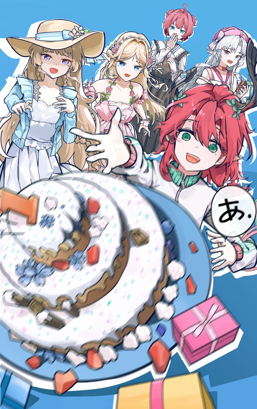 phoebe, carlotta, cartethyia, danjin, and ciaccona (wuthering waves) drawn by ryeon_(naturesan)