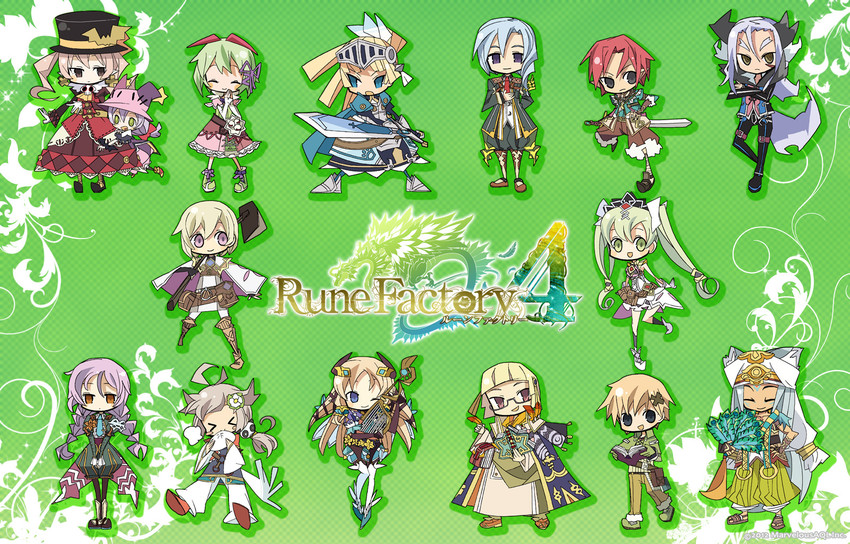 frey, dolce, kohaku, margaret, pico, and 10 more (rune factory and 2 more)