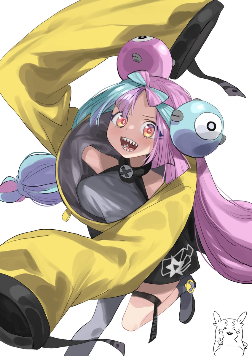 iono and morpeko (pokemon and 1 more) drawn by megame_(okbnkn)