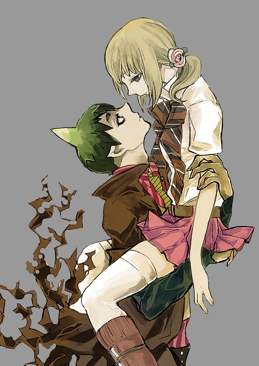 moriyama shiemi and amaimon (ao no exorcist) drawn by mappa_(honmoroko)