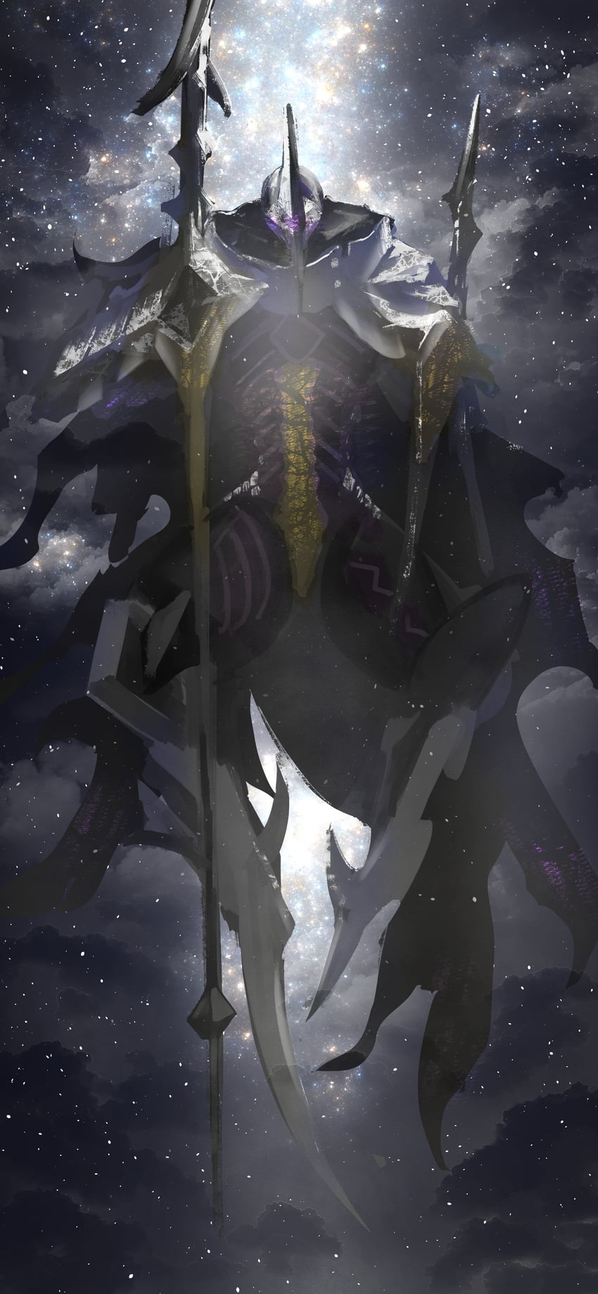 mekk-knight purple nightfall (yu-gi-oh!) drawn by asaki_(asaki_vision)