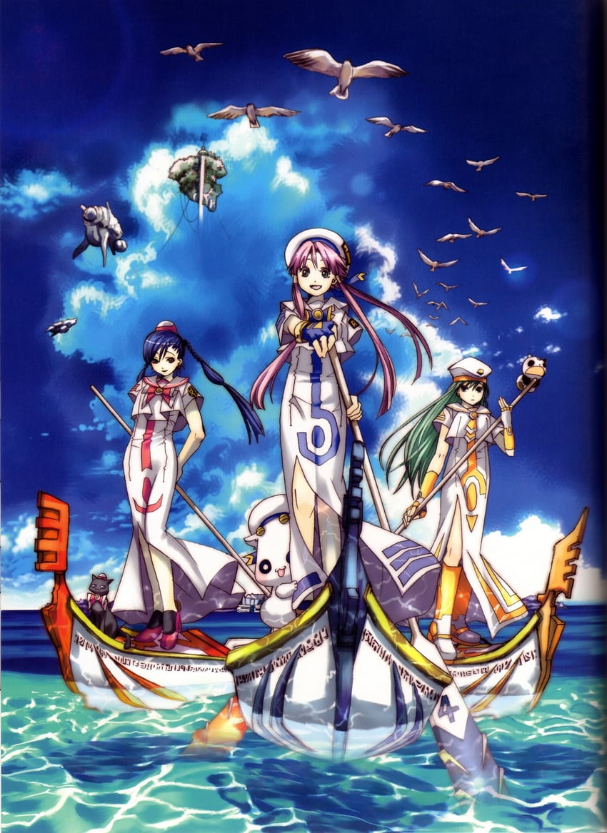 mizunashi akari, alice carroll, aika granzchesta, aria pokoteng, president maa, and 1 more (aria) drawn by amano_kozue