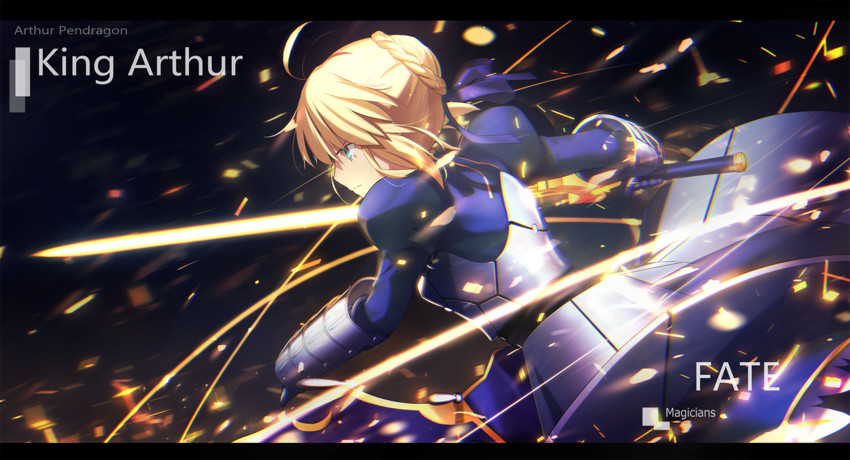 artoria pendragon and saber (fate and 1 more) drawn by magicians_(zhkahogigzkh)
