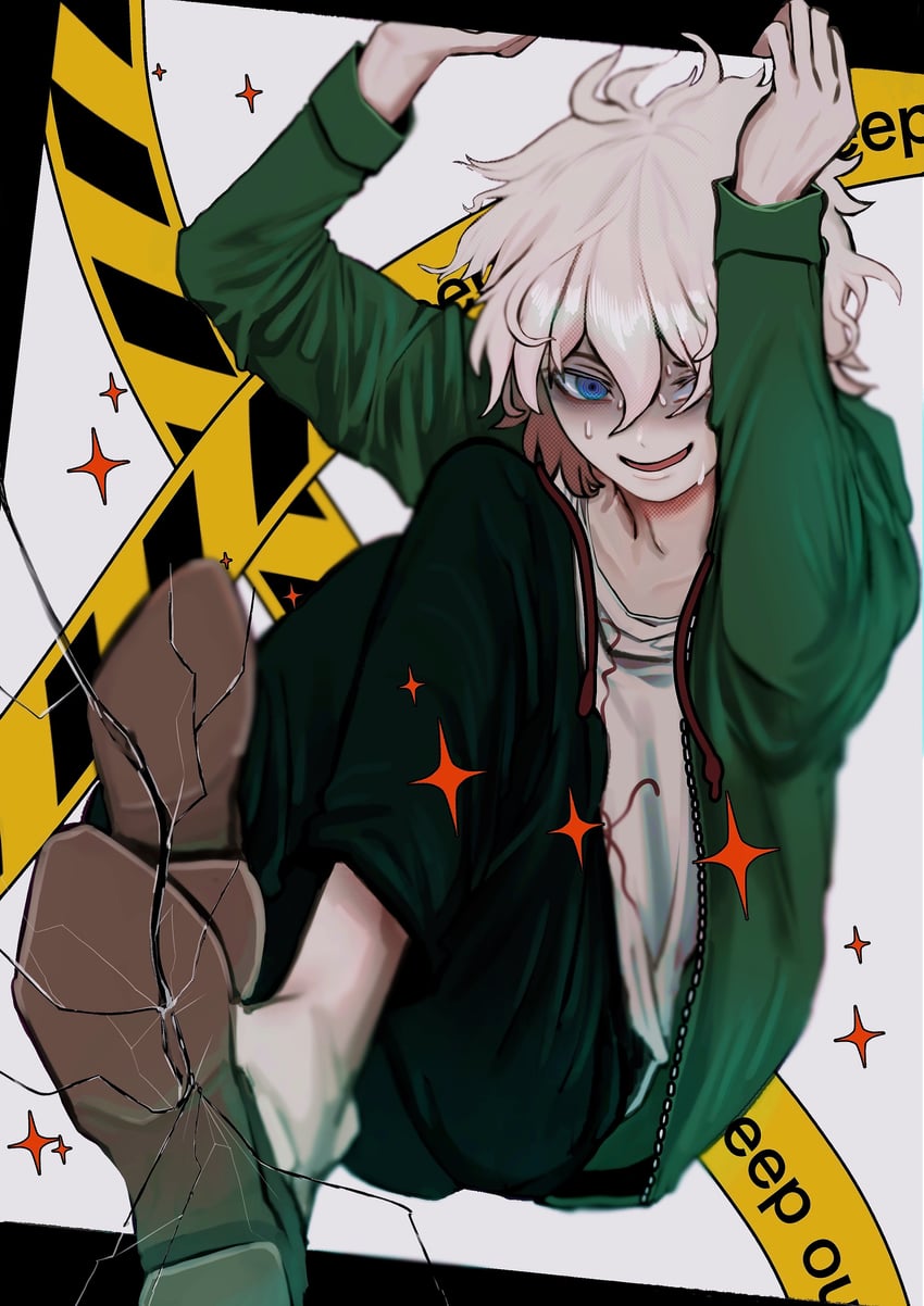 komaeda nagito (danganronpa and 1 more) drawn by pokopokotarou1